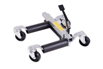 hydraulic vehicle positioning jack