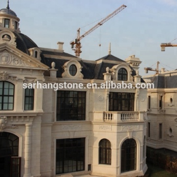 Beige Limestone for exterior wall cladding