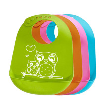 BPA Free Food Grade Silicone Waterproof Bibs for Babies