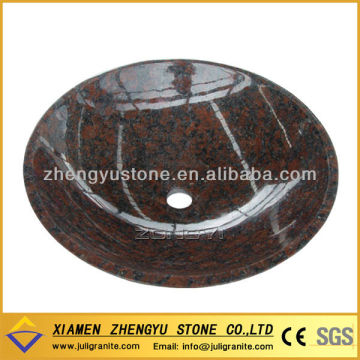 Africa Red Granite Wash Basin
