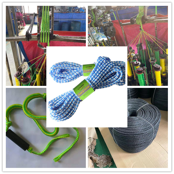 PP hollow Braided Rope PE plastic rope cord string boats ships mooring polyethylene rope