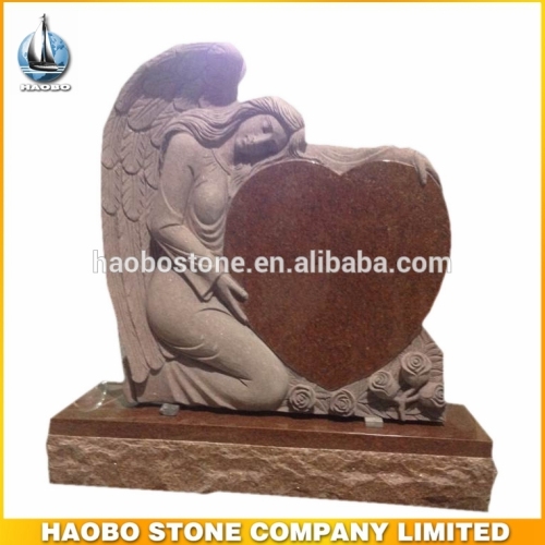 Wholesale India Red Angel Sculpture Headstone