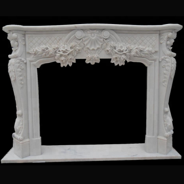 Customized design Italian Marble Natural Marble Fireplace Mantel