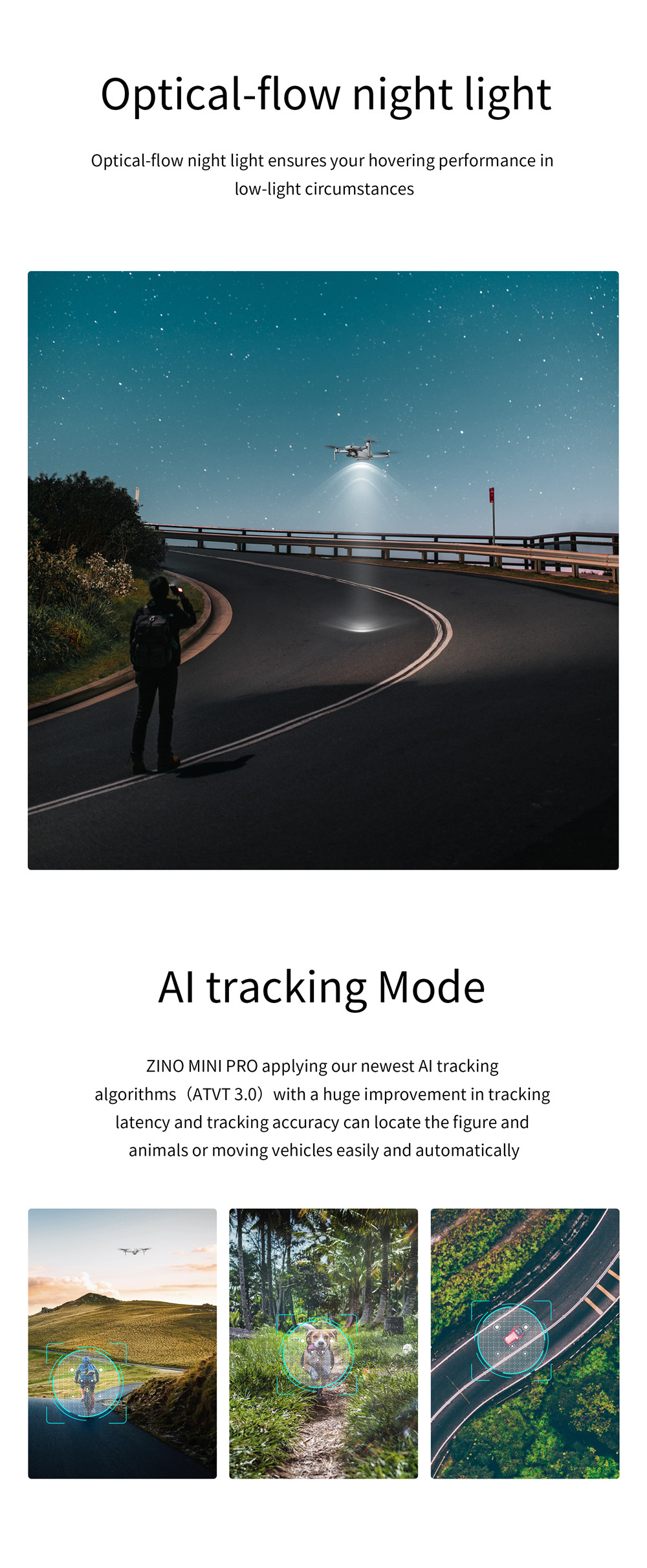 249g obstacle Sensing Hubsan ZINO Mini PRO drone 6x zoom with nigh vision hubsan new drone