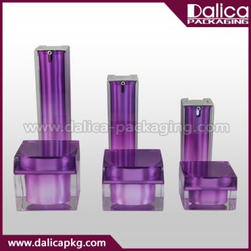 Promotional branded crystal acrylic cosmetic bottle and jar