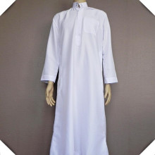 80 Polyester 20 Cotton Bleached White Dubai Dress Fabric