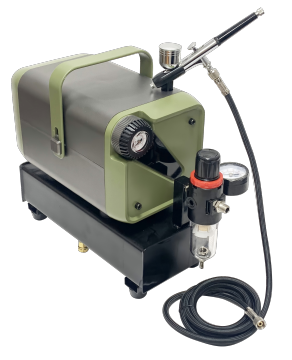 HS-679LFK Airbrush Kit Tattoo AIRBRUSH AIR COMPRESSOR for Airbrush Painting