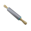 Silikon Rolling Pin Wood Handtag