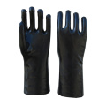 Черный ПВХ защитная безопасность механические рабочие перчатки