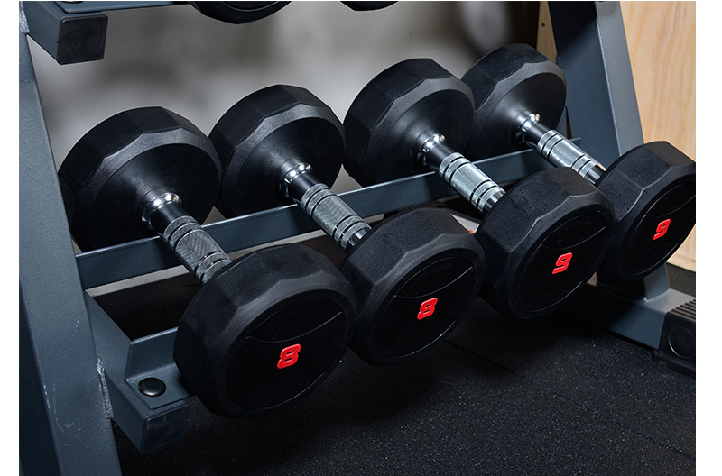 Cheap Basics Rubber Encased Hex Dumbbell Set