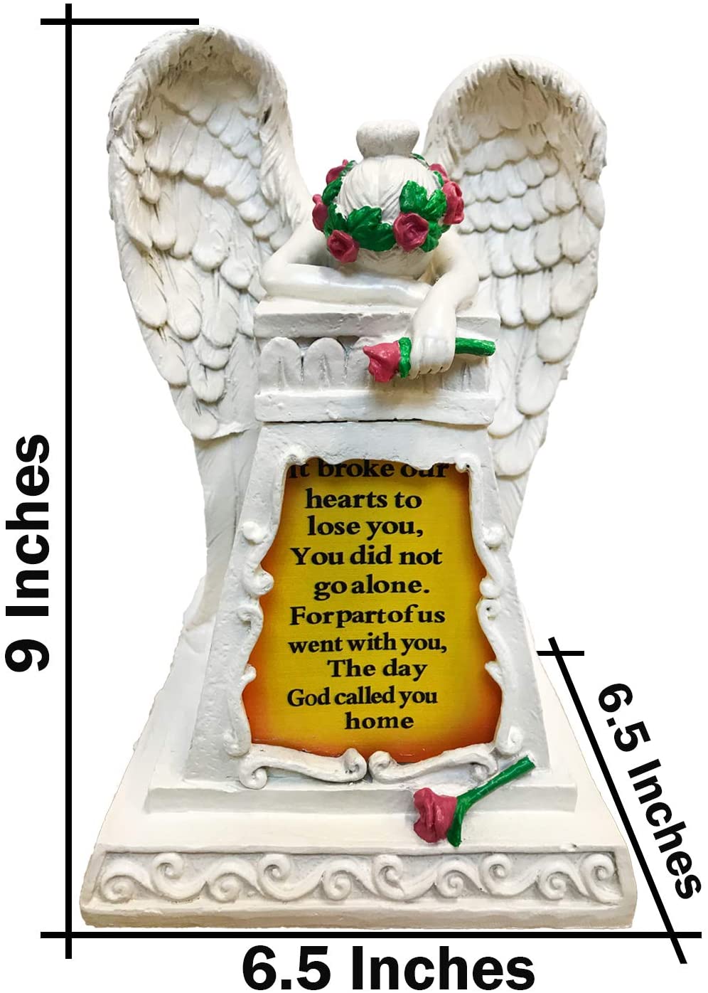 Presente de simpatia nas estátuas do jardim de anjos
