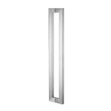 Square Tube Stainless Steel Glass Door Pull Handle