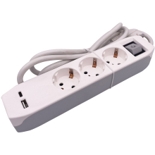 German 3-Way Type C Socket with Switch