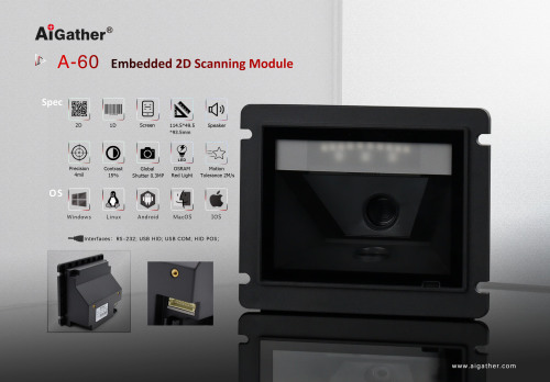 2D Automatische Embedded Barcode Scanner Module