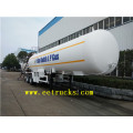 49cbm 25ton liquides citernes d&#39;ammoniac semi-remorques