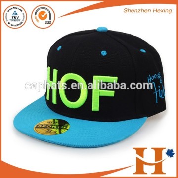 Factory wholesale stylish 3d strap embroidery snapback hat