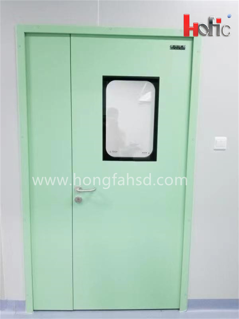 Hermetic airtight operating sliding hospital door