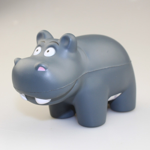 Promosi PU Hippo Grey Shape Stress Ball