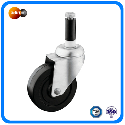 100mm Industrial Black Rubber Caster Wheel