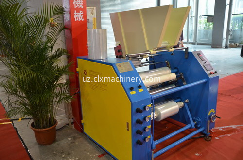 high speed automatic cling film rewinding machine