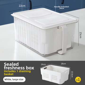 Large white food storage box