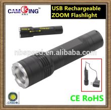 rechargeable LED Flashlight,cree led flashlight torch,zoom flashlight,aluminum flashlight