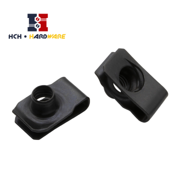 Leaf Spring Nut Black Zinc Plated