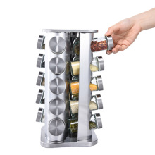 2022 Spice Rack Set with 20 Spice Jars Stainless Steel SPice Container Tower for Kitchen