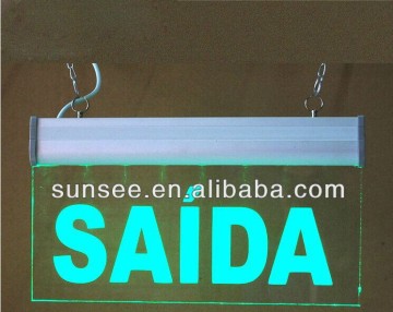 Fire fighting safety signs, acrylic sign