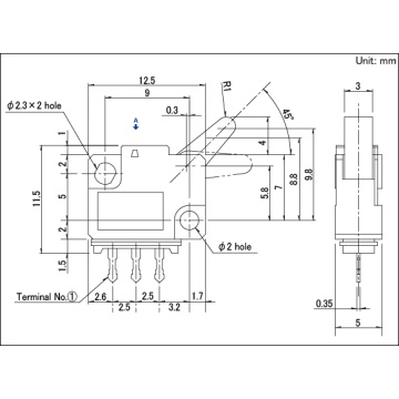 Micro opening and closing type Detection switch