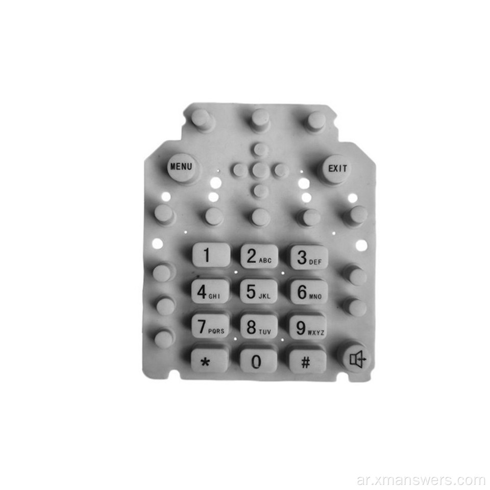 لوحة مفاتيح مطاطية مطلية بالإيبوكسي مقاومة للماء مخصصة