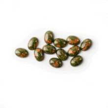Wholesale Natural Unakite Oval Cabochon Cutting