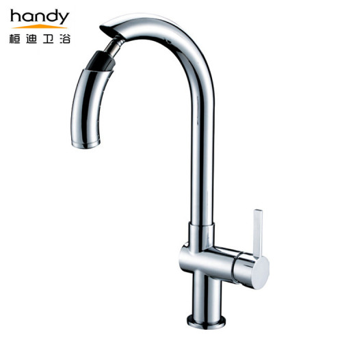 Brass Tap Pull out Spray Kitchen Faucet