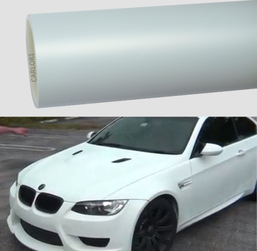 matte film white car wrap vinyl