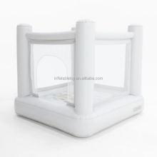 Commercial White Inflatable Bounce House for Kids - Sports & Entertainment