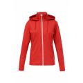 LADIES POLY LONG SLEEVE ZIP TOPS