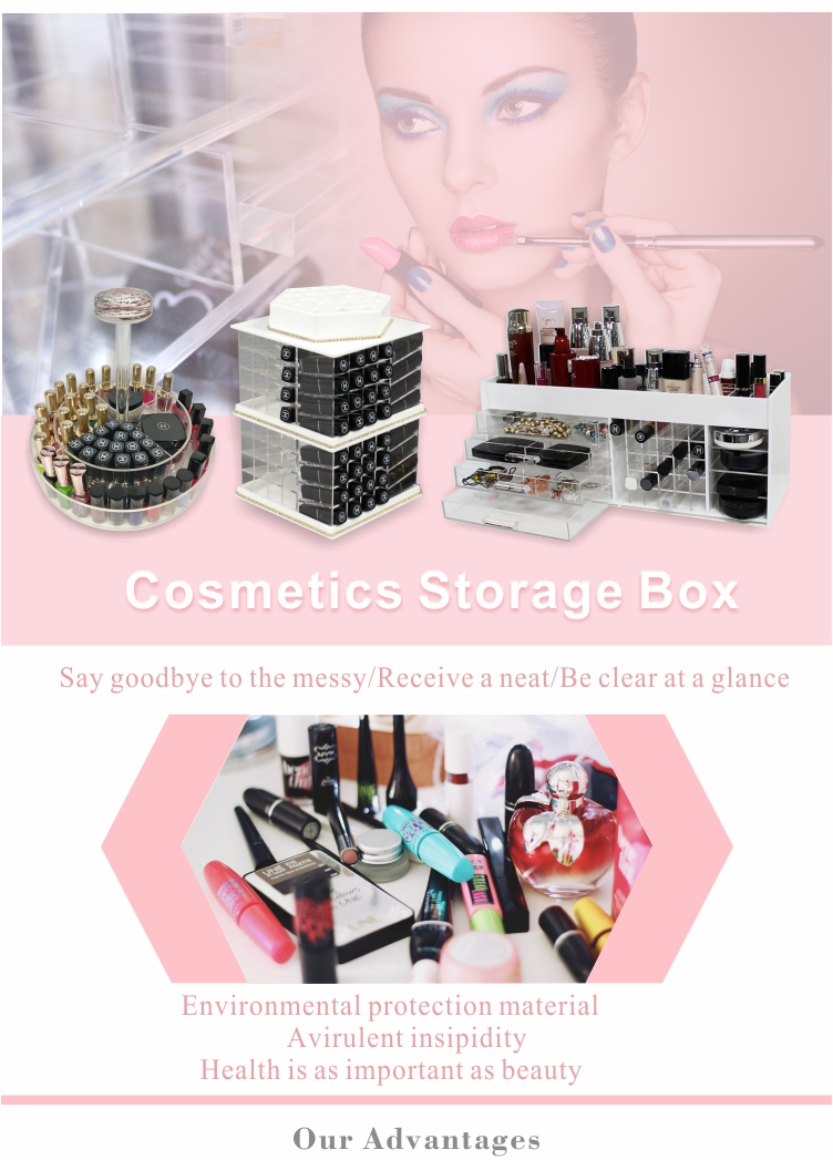 Acrylic Makeup Beauty Organizer Box