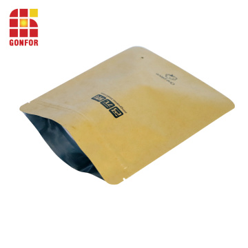 Zip Lock Kraft Paper Packing Foil Pouch Bag