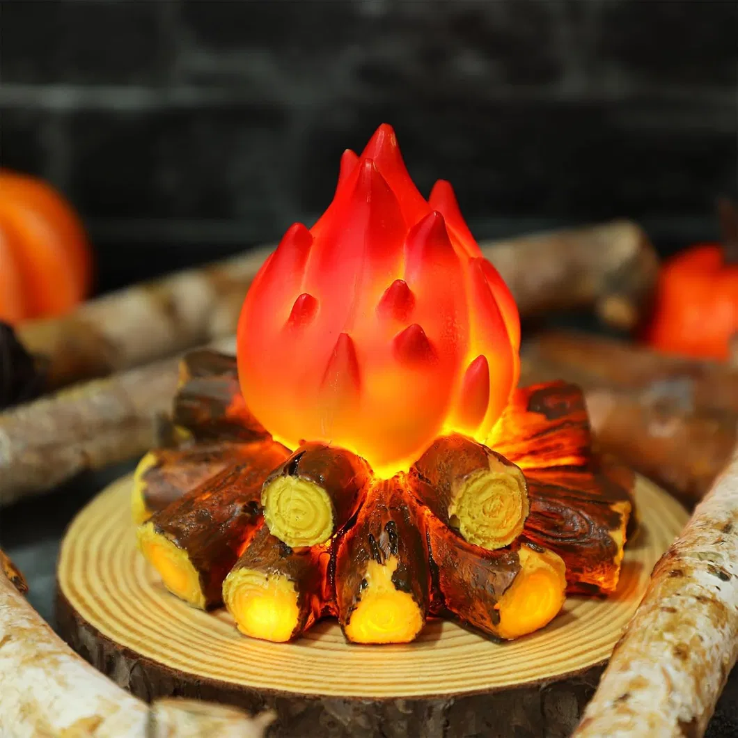 Cozy Electric Campfire Light for Halloween and Christmas Decorations