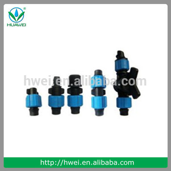 High quality farming drip tape fittings/ plug/bypass/ coupling/ tape connector
