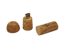 Custom Logo Wood Bottle Cork USB Flash Drive