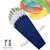 flat high quality bleached bristle painting brush