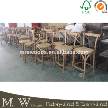 solid oak wood bar stool, metal cross back bar chair bar stool, oak bar stool