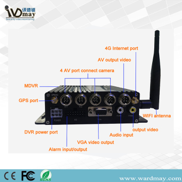 4chs 1080P HD 4G/GPS/WiFi MDVR With GPS