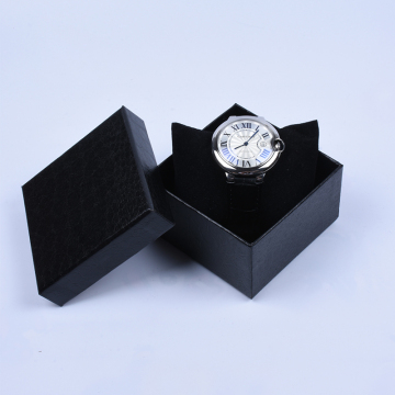 Leatherette Paper Watch Box Glod Stamping