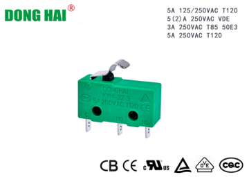 Mini Micro Switch Solder terminal Household Appliances