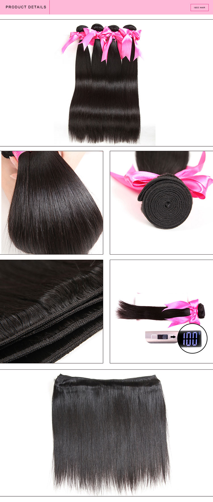 Wholesale 100% Brazilian Remy Virgin Hair Bundles with Top Lace Closure