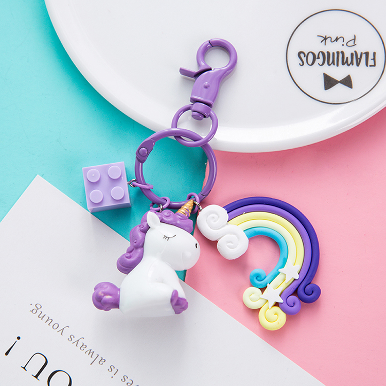 Unicorn Rainbow Keychain4