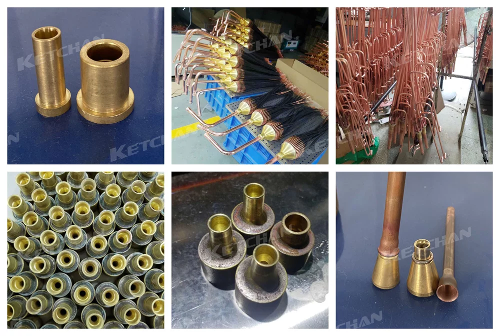 HVAC Induction Brazing Machine application 4 jpg KETCHAN Induction HVAC Induction Brazing Machine