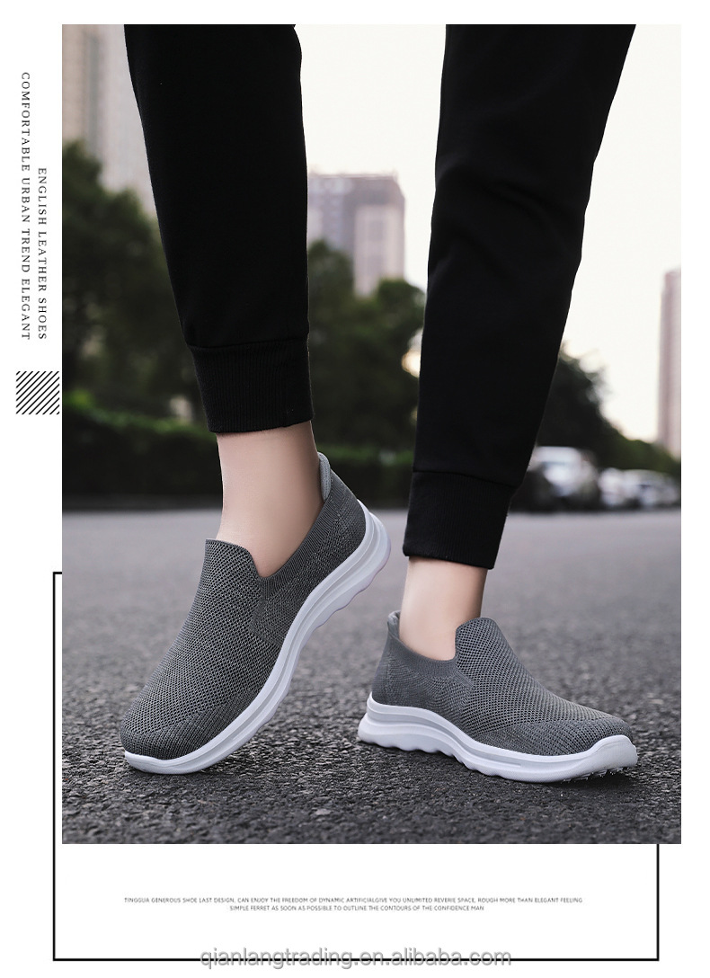 39-45 yard Casual shoes for men soft sole breathable one-step tide Sport Fitness Walking shoes for men Fitness running shoes